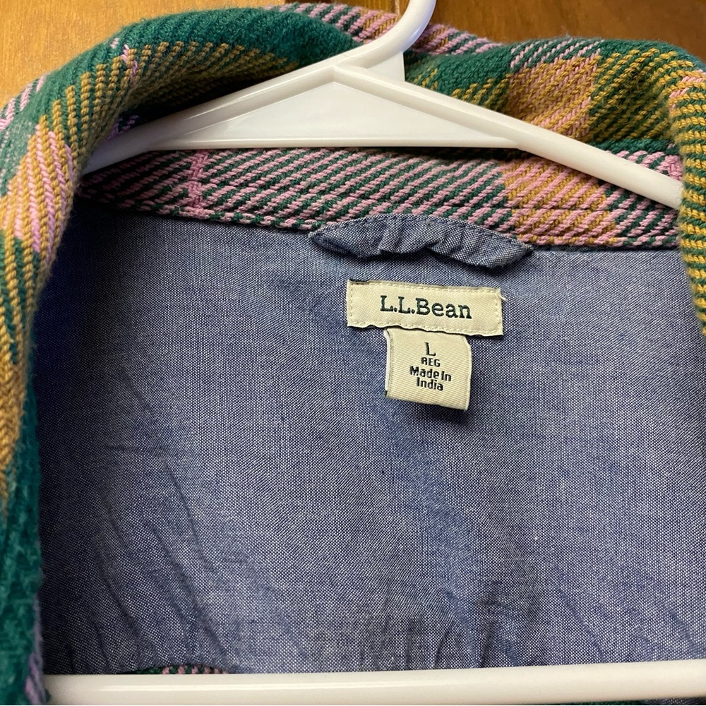 L.L. Bean Multicolor Plaid Shirt